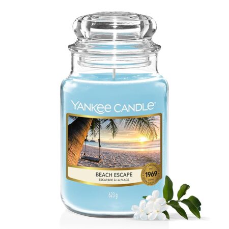 offerta a tempo: yankee candle candela profumata in giara grande | beach escapte | durata fino a 150 — 30% da 34,90 € a 24,39 €