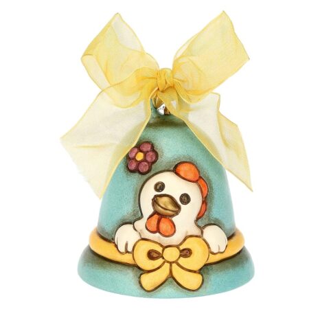 offerta a tempo: thun, campanella azzurra limited edition in ceramica decorata a mano con nastro — 32% da 24,90 € a 16,99 €