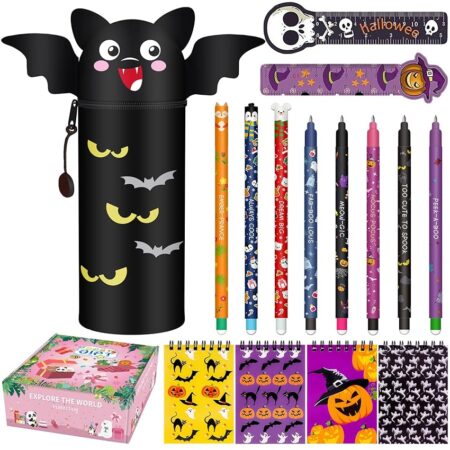 offerta a tempo: kawaii astuccio scuola 2 in 1 in morbido silicone halloween gel cancellabile — 37% da 18,99 € a 11,99 €