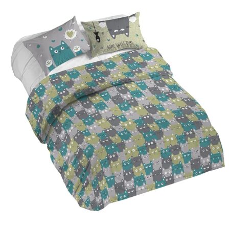 offerta a tempo: pensieri delicati parure copripiumino matrimoniale 100% cotone — 27% da 74,86 € a 54,99 €