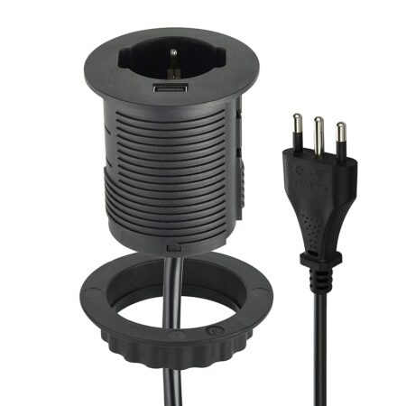 offerta a tempo: electraline 61909 multipresa con 1 presa grommet polivalente (10/16a + schuko) — 24% da 36,75 € a 27,99 €