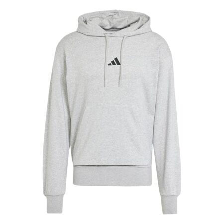 offerta a tempo: adidas uomo essentials feelcozy french terry hoodie, medium grey heather/black — 20% da 50,00 € a 39,95 €