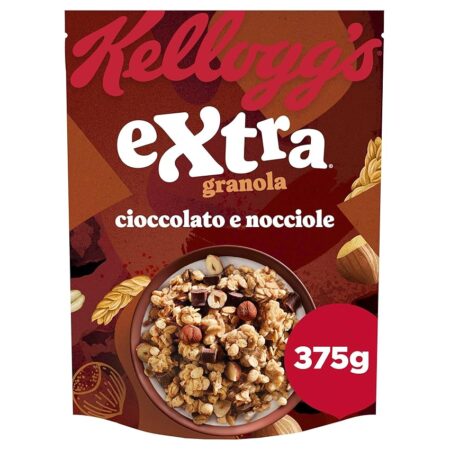 offerta a tempo: kellogg's extra cioccolato e nocciole, 375g — 39% da 4,19 € a 2,54 €