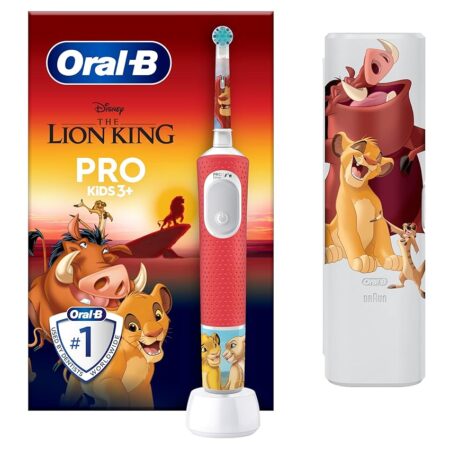 offerta a tempo: oral b kids 3+ spazzolino elettrico pro kids disney re leone, 1 testina — 40% da 39,99 € a 23,99 €