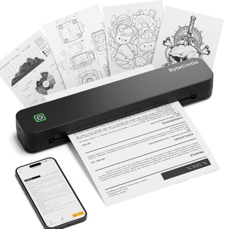 offerta a tempo: bytecintia c80 stampante portatile a4,stampante termica portatile compatibile con formato a4 — 20% da 79,99 € a 63,99 €