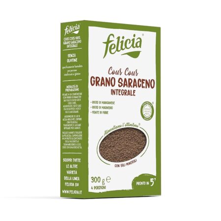 offerta a tempo: felicia cous cous di grano saraceno integrale 300gr. — 28% da 2,77 € a 1,99 €