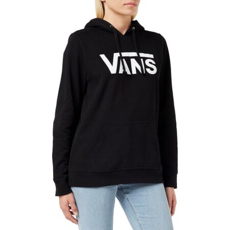 offerta a tempo: vans drop v logo hoodie felpa con cappuccio, nero — 25% da 61,00 € a 45,75 €