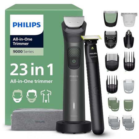 offerta a tempo: philips rifinitore all in one multigroom serie 9000 23 in 1 rasoio + rifinitore uomo oneblade — 47% da 149,99 € a 79,99 €