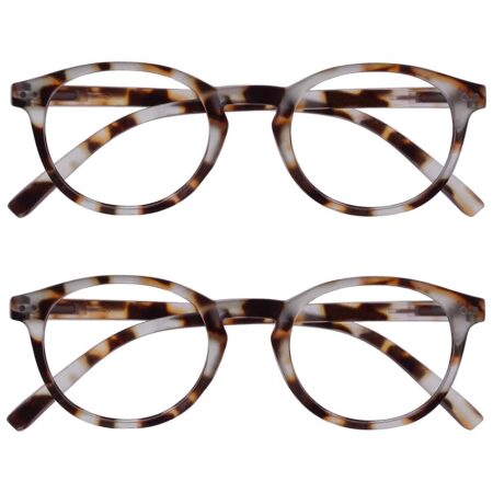 offerta a tempo: opulize zen 2 pacco occhiali da lettura luce marrone tartaruga piccolo uomo donna rr24 — 27% da 11,00 € a 8,00 €