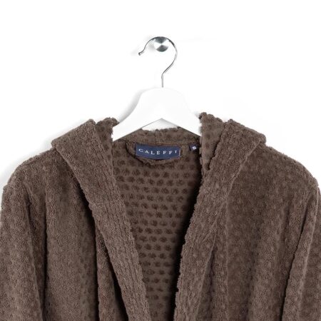 offerta a tempo: caleffi 67144 accappatoio con cappuccio, caffè — 16% da 64,56 € a 53,99 €