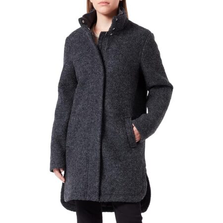 offerta a tempo: tom tailor denim le signore cappotto boucle 1032674, 10522 shale grey melange — 27% da 119,99 € a 87,27 €