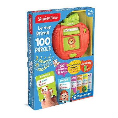 offerta a tempo: clementoni sapientino le mie prime 100 parole, gioco educativo elettronico bambini 2 — 20% da 19,90 € a 15,90 €