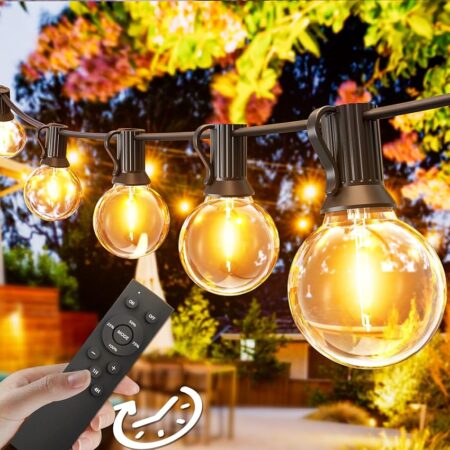 offerta a tempo: svater catena luminosa esterno con telecomando 2x30m, g40 dimmbar luci esterno catena — 24% da 115,99 € a 88,14 €