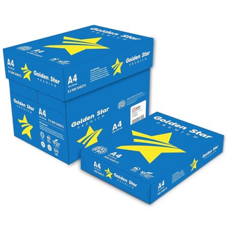 offerta a tempo: golden star carta premium a4 75gr confezione da 5 risme da 500 fogli l'una — 12% da 25,90 € a 22,90 €
