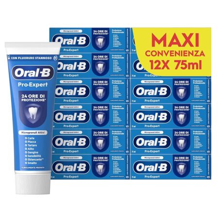 offerta a tempo: oral b dentifricio pro expert protezione professionale 12x75ml — 56% da 44,99 € a 19,99 €