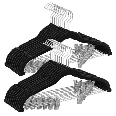 offerta a tempo: songmics grucce pantaloni con pinze, 20 pezzi — 33% da 32,99 € a 22,09 €