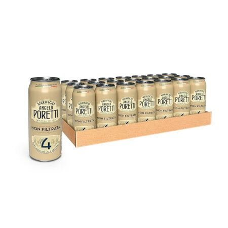 offerta a tempo: birrificio angelo poretti birra 4 luppoli 24 lattine x 500ml — 29% da 33,36 € a 23,76 €