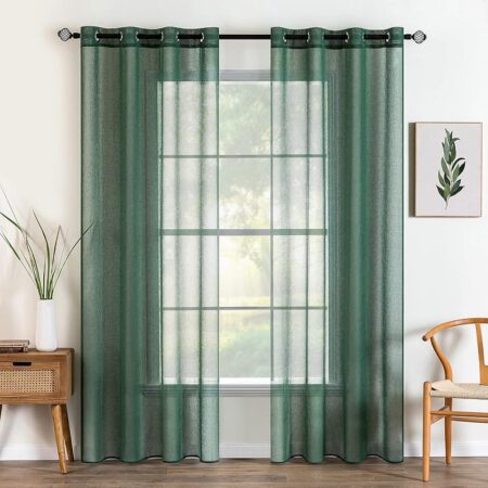 offerta a tempo: miulee tende trasparenti per camera da letto in voile con occhielli morbidi finestre — 3% da 29,89 € a 28,99 €