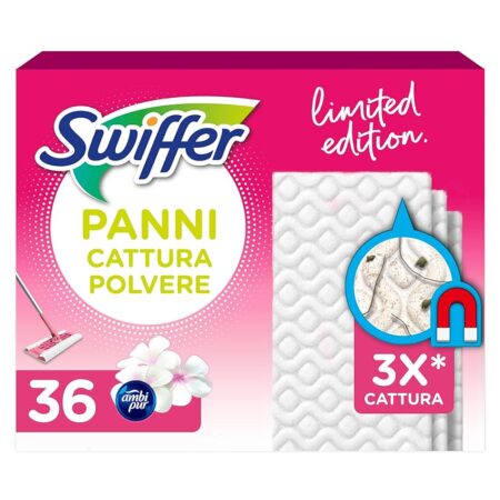 offerta a tempo: swiffer 36 panni cattura polvere — 42% da 12,99 € a 7,49 €