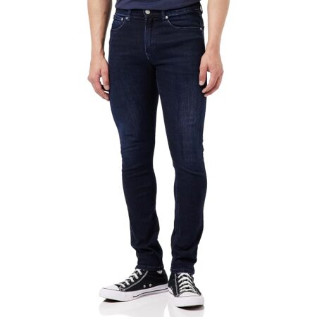 offerta a tempo: calvin klein uomo jeans skinny cotone elasticizzato, blu (denim dark) — 31% da 109,90 € a 76,00 €
