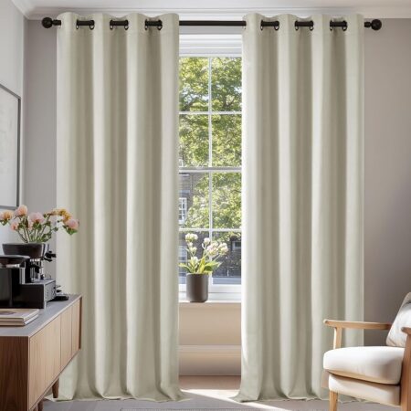 offerta a tempo: deconovo tende oscuranti per interni 2 pezzi 240 cm altezza, termiche isolanti — 5% da 38,09 € a 36,19 €