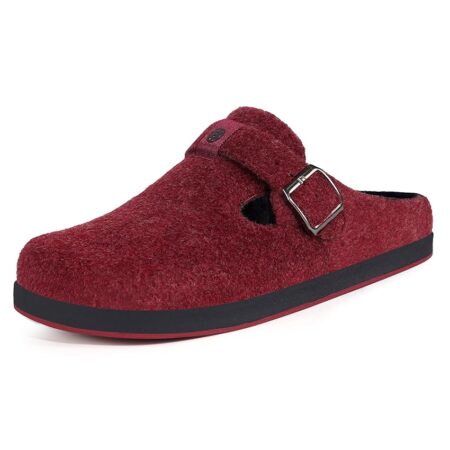 offerta a tempo: gaatpot pantofole invernali da donna,zoccoli in feltro per indoor outdoor,rosso a,40 — 8% da 39,99 € a 36,99 €
