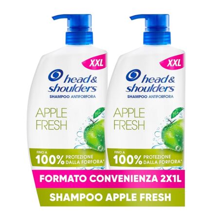 offerta a tempo: head & shoulders shampoo antiforfora apple fresh, per capelli grassi e cute — 30% da 29,99 € a 20,99 €