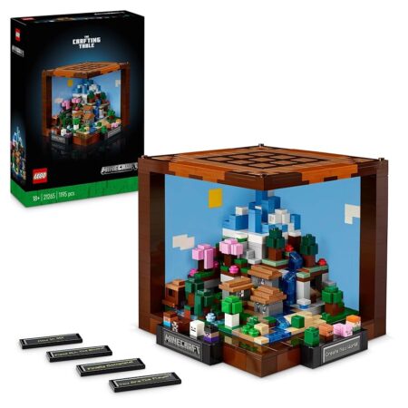 offerta a tempo: lego minecraft banco da lavoro costruzioni per adulti kit di modellismo da esposizione — 30% da 89,99 € a 62,99 €