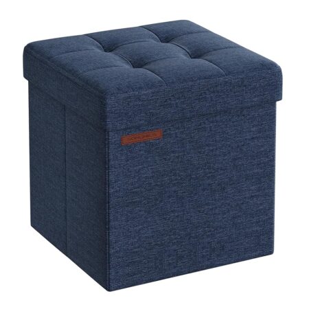 offerta a tempo: songmics pouf contenitore da 38 cm, cassapanca pieghevole — 35% da 25,99 € a 16,99 €