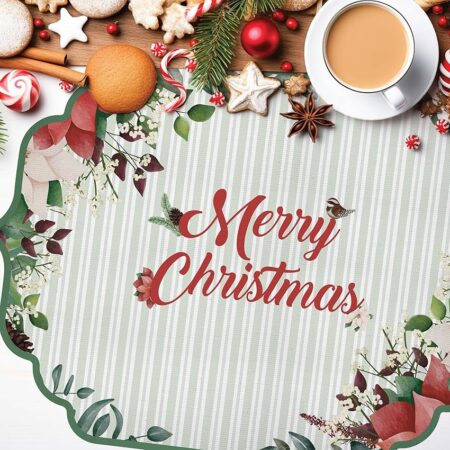 offerta a tempo: crearreda tovagliette all'americana natalizie set di 4 tovagliette colazione in pvc — 23% da 24,90 € a 19,22 €