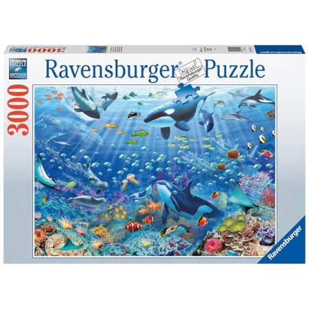 offerta a tempo: ravensburger puzzle variopinto mondo subacqueo, 3000 pezzi — 18% da 44,99 € a 36,89 €