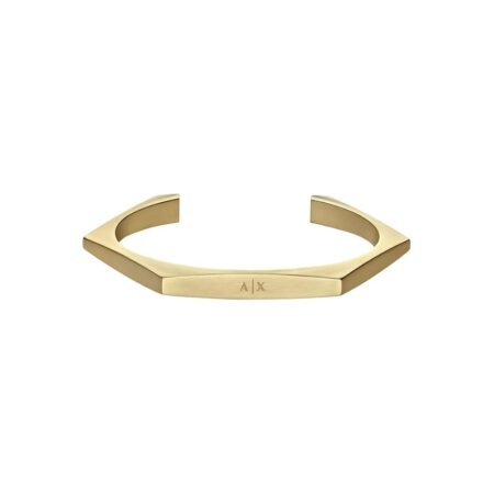 offerta a tempo: armani exchange bracciale aperto in acciaio inossidabile da uomo — 50% da 99,00 € a 49,50 €