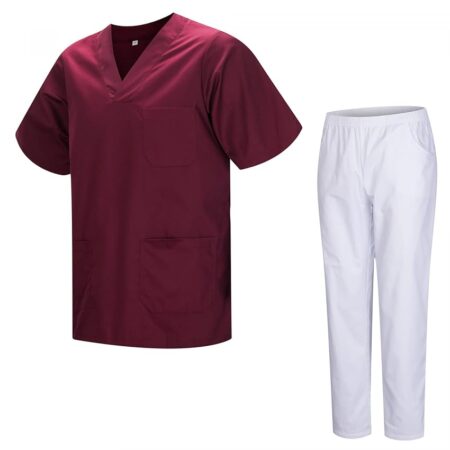 offerta a tempo: misemiya uniformi unisex set camice – uniforme medica con maglia e pantaloni uniformi — 31% da 30,95 € a 21,45 €