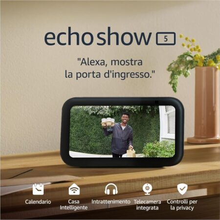 offerta a tempo: echo show 5 schermo compatto e intelligente con integrazione alexa — 46% da 109,99 € a 59,90 €