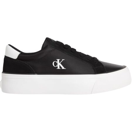 offerta a tempo: calvin klein donna sneakers vulcanizzate flatform nylon mix con logo — 51% da 89,90 € a 44,00 €