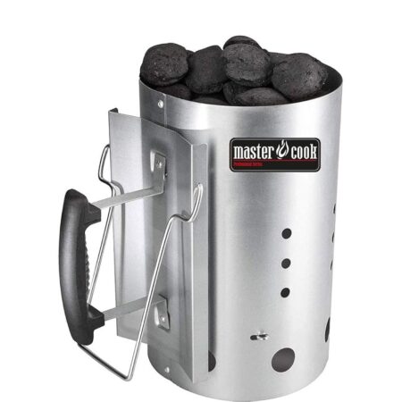 offerta a tempo: brigros mastercook ciminiera accenditore barbecue con impugnatura di sicurezza in alluminio — 48% da 26,90 € a 13,89 €
