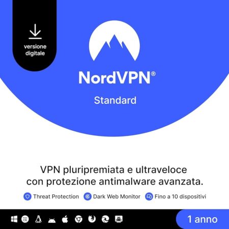 offerta a tempo: nordvpn standard, 10 dispositivi — 52% da 69,90 € a 33,24 €