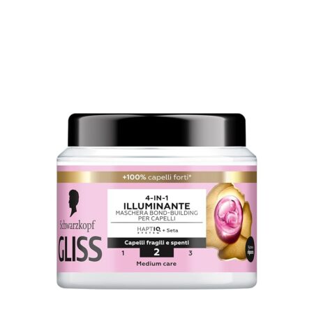 offerta a tempo: schwarzkopf gliss 4 in 1 illuminante maschera bond building per capelli — 21% da 5,99 € a 4,74 €