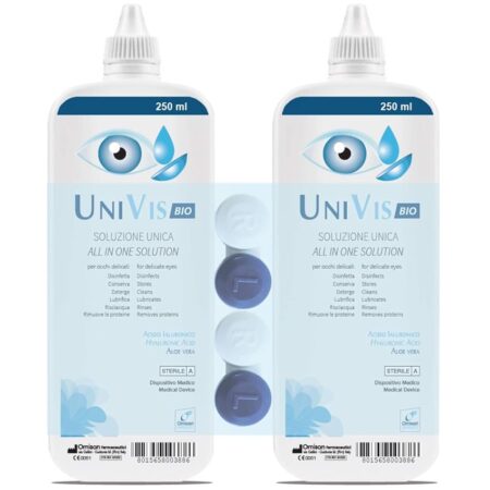 offerta a tempo: univis bio soluzione unica per lenti a contatto. con acido ialuronico ed aloe vera — 16% da 18,72 € a 15,80 €