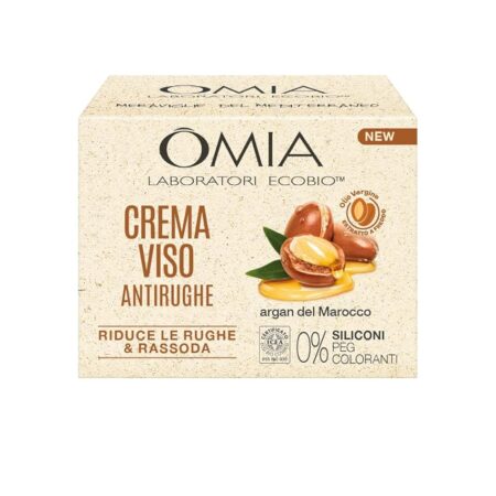 offerta a tempo: omia crema viso antirughe allargan del marocco e acido ialuronico — 50% da 12,99 € a 6,49 €