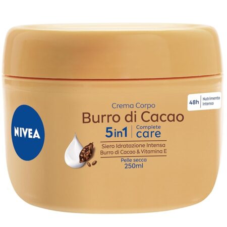 offerta a tempo: nivea crema corpo burro di cacao 250ml, crema corpo idratante 48 ore per pelle secca — 30% da 5,60 € a 3,91 €