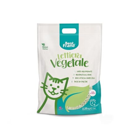 offerta a tempo: best friend lettiera vegetale per gatti da 5 l di lunga durata. sabbia naturale — 40% da 10,00 € a 5,99 €