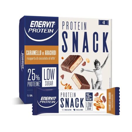 offerta a tempo: enervit protein 8 snack proteici con arachidi e caramello — 52% da 10,54 € a 5,10 €