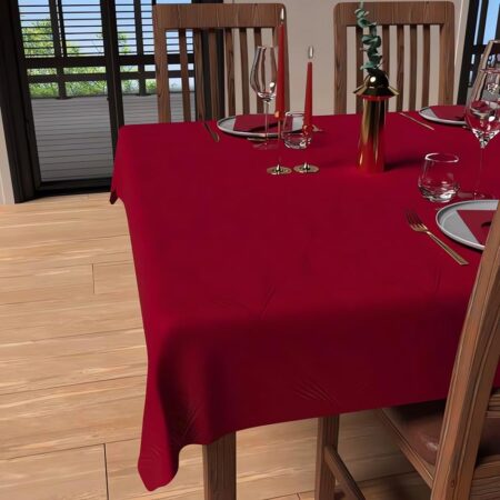 offerta a tempo: soleil d'ocre luxury tovaglia anti macchia, rosso — 40% da 36,39 € a 21,99 €