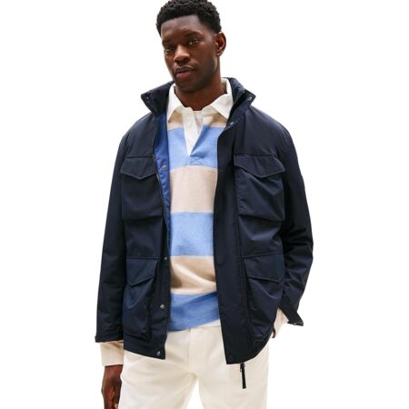 offerta a tempo: tommy hilfiger uomo giacca da mezza stagione packable field con taschini sul petto — 62% da 219,17 € a 83,99 €