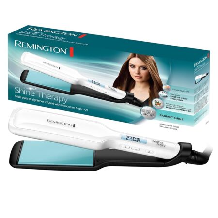offerta a tempo: remington piastra elettrica larga per capelli con olio di argan e vitamina e — 46% da 65,00 € a 34,90 €