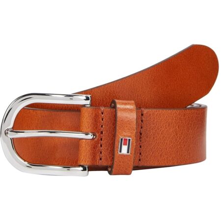 offerta a tempo: tommy hilfiger donna cintura new danny belt cintura in pelle, marrone (cognac) — 36% da 49,90 € a 31,95 €