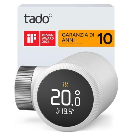 offerta a tempo: tado° termostato intelligente x, controllo del riscaldamento tramite app e smart speaker (alexa) — 40% da 99,99 € a 59,98 €