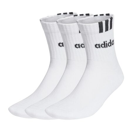 offerta a tempo: adidas unisex adulto 3 stripes linear half crew cushioned socks 3 pairs — 30% da 10,00 € a 6,99 €