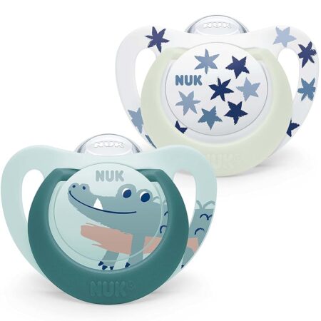 offerta a tempo: nuk star ciuccio per bambini | 18 36 mesi | succhietti notte e giorno | silicone senza — 21% da 10,99 € a 8,65 €